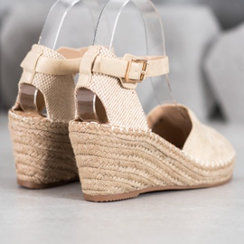 Evento Casual wedge sandaler brun gul 2