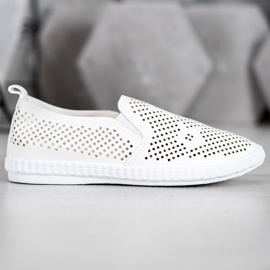 GOLL Openwork hvide slipons 1