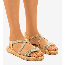 Dame beige sandaler C602 1