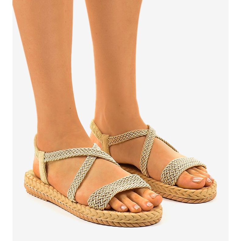 Dame beige sandaler C602 1
