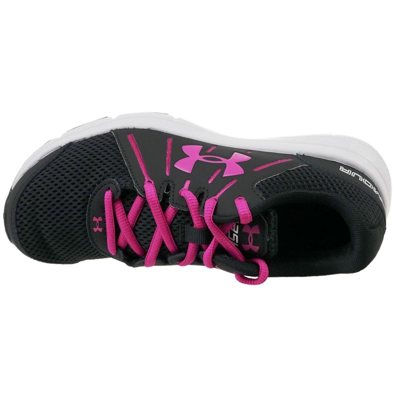 Under Armour W Dash Rn 2 W 1285488-003 sko sort lyserød 2