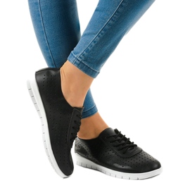 Sorte openwork sneakers JH701-1 1