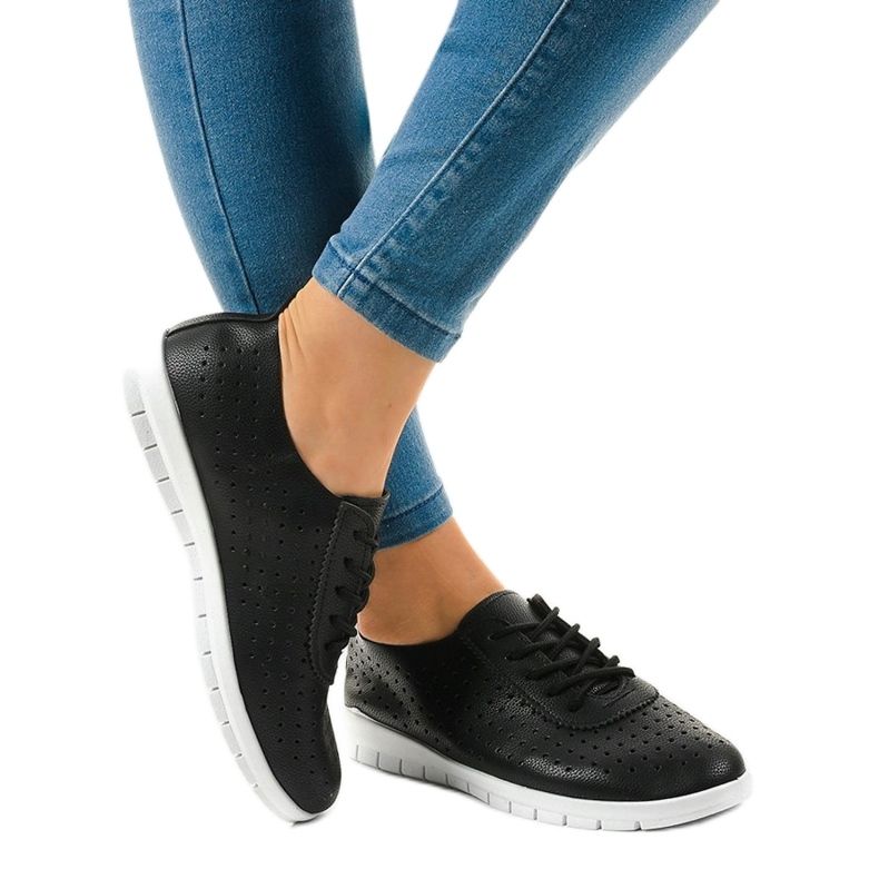 Sorte openwork sneakers JH701-1 1