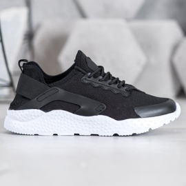 SHELOVET Sorte tekstilsneakers 1