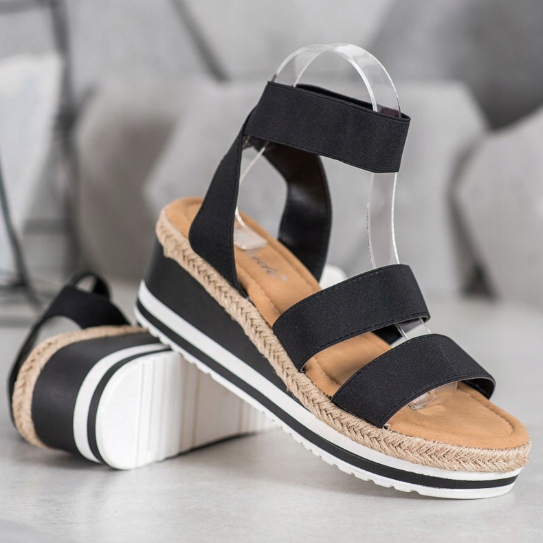 Weide Slip-on kiler med elastik sort 1
