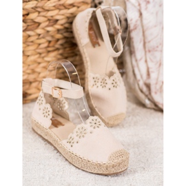 Seastar Espadriller med åbent mønster brun 1