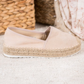 Seastar Åbent espadrilles med ruskind brun 1