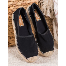 Seastar Åbent espadrilles med ruskind sort 1