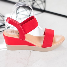 Clowse Lette slip-on sandaler rød 2