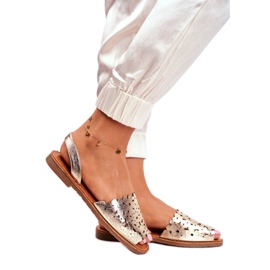 Evento Kvinders guld-slip-on sandaler jeg kan lide sommer gylden 2