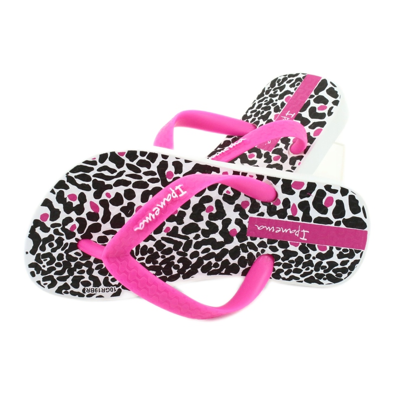 Ipanema 82777 flip-flops med leopardprint hvid sort lyserød 4