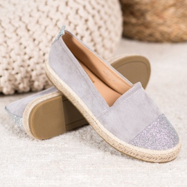Seastar Espadrilles med glitter grå 1