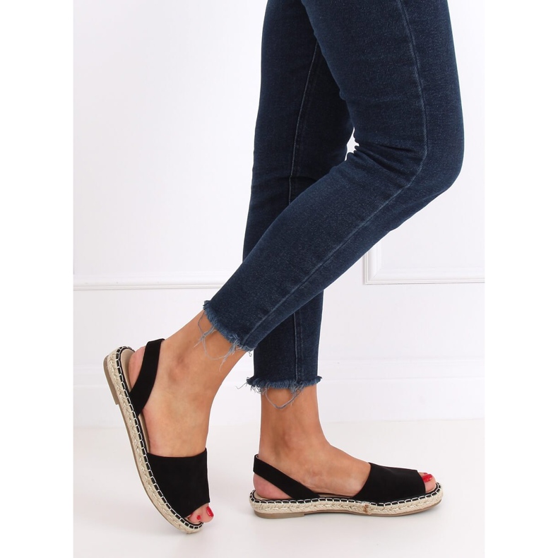 Sort sort 99-26A Sort espadriller 1