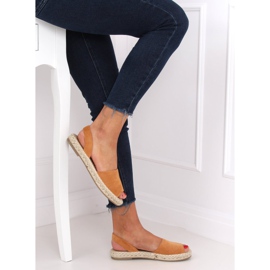 Udendørs espadrilles kamel 99-26A kamel brun 1