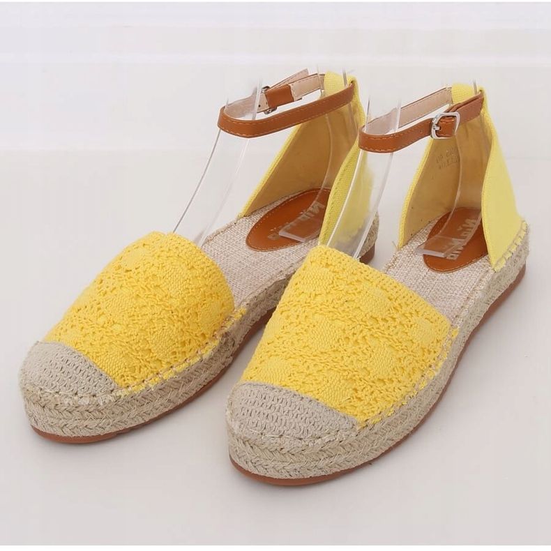 Espadrilleskåret honning 3035 Gul 1