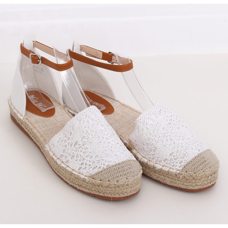 Espadrilleskåret hvid 3035 Hvid 1