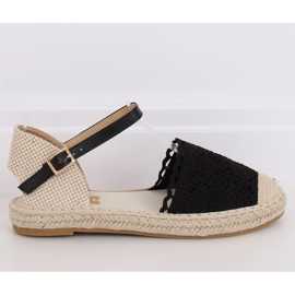 Sort blonder espadriller L-1067 Sort 2