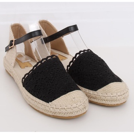 Sort blonder espadriller L-1067 Sort 1