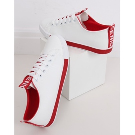 Hvide kvinders sneakers CC-17 Rød 1