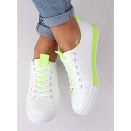 Hvide kvinders sneakers CC-17 Grøn 1