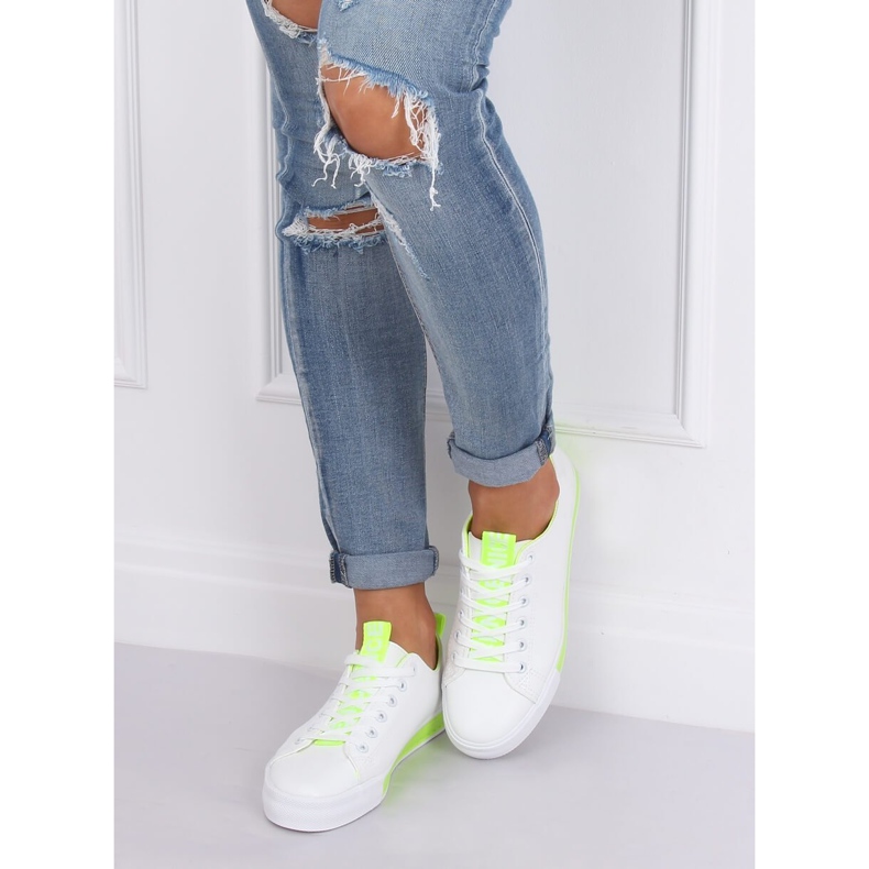 Hvide kvinders sneakers CC-17 Grøn 2