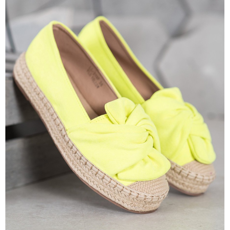 Seastar Suede Espadrilles på platformen gul 2