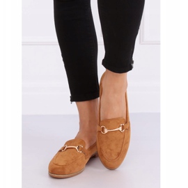 Kvinders loafers camel T355P Camel brun 1