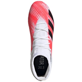Adidas Predator 20.3 Sg M EG0911 fodboldstøvler hvid rød 1