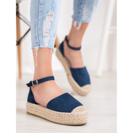 Seastar Marineblå Espadrilles på platformen 1
