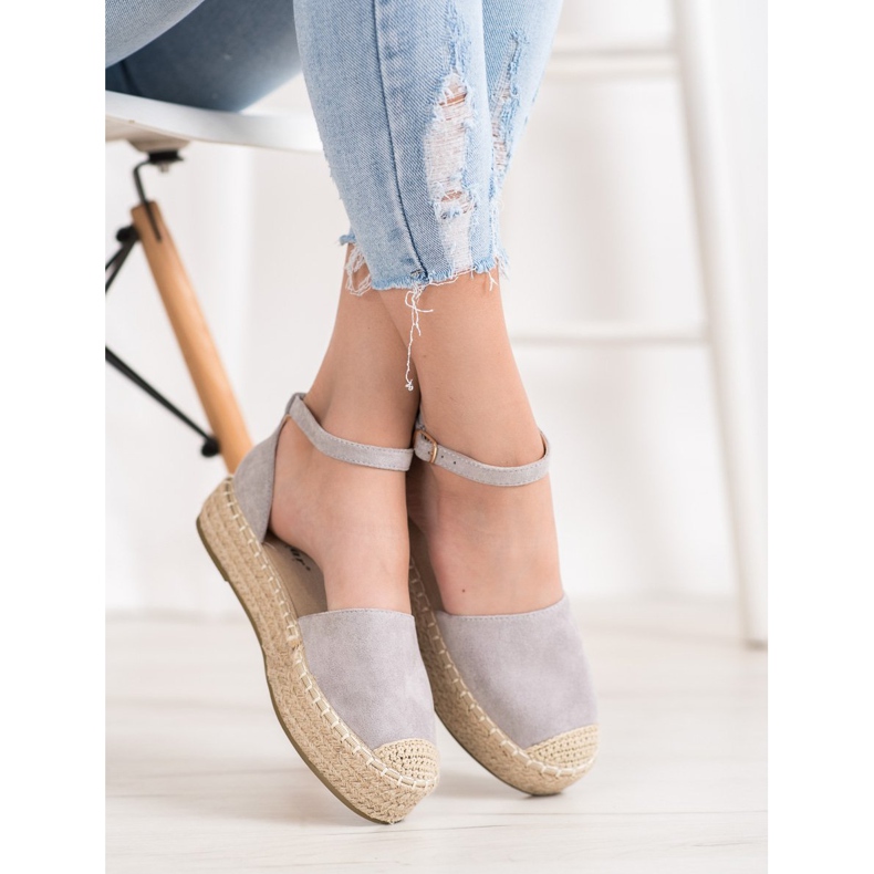 Seastar Grå Espadrilles på platformen 2