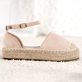 Seastar Beige Espadrilles på platformen 1
