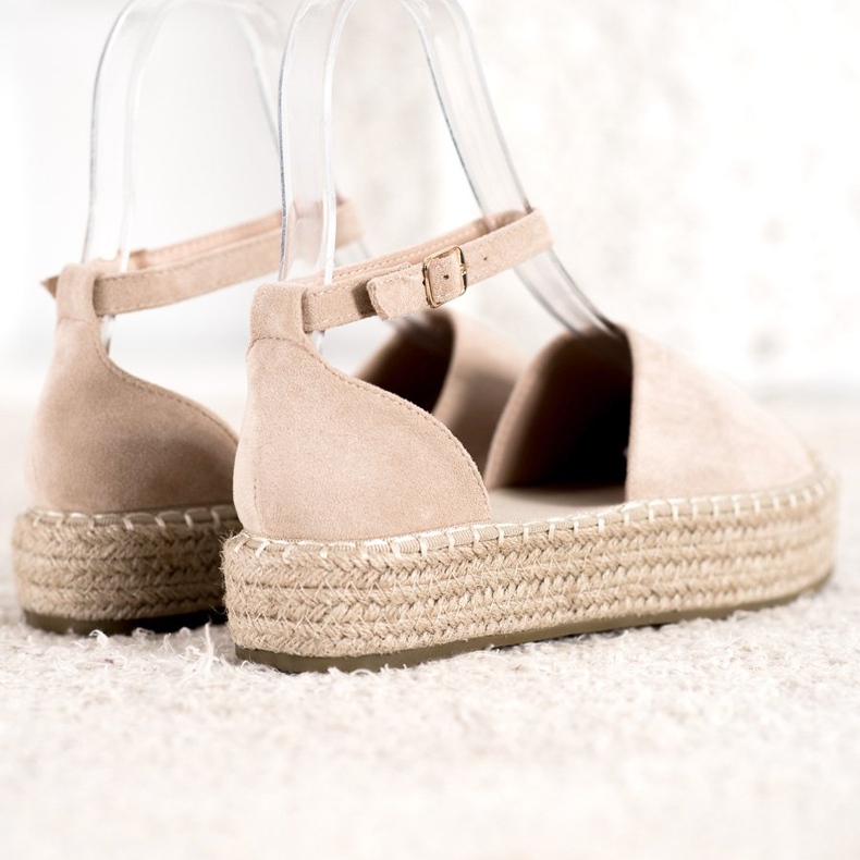 Seastar Beige Espadrilles på platformen 2