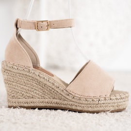 Seastar Sandaler på halmkilen brun 2