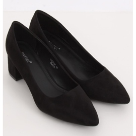Sorte pumps lave hæle sort CC210P Sort 1