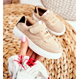 Apawwa Sportsbørnesko med velcro Beige Albatros 2