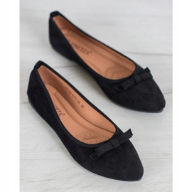 VINCEZA ruskind ballerinaer sort 2