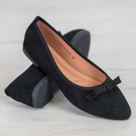 VINCEZA ruskind ballerinaer sort 1