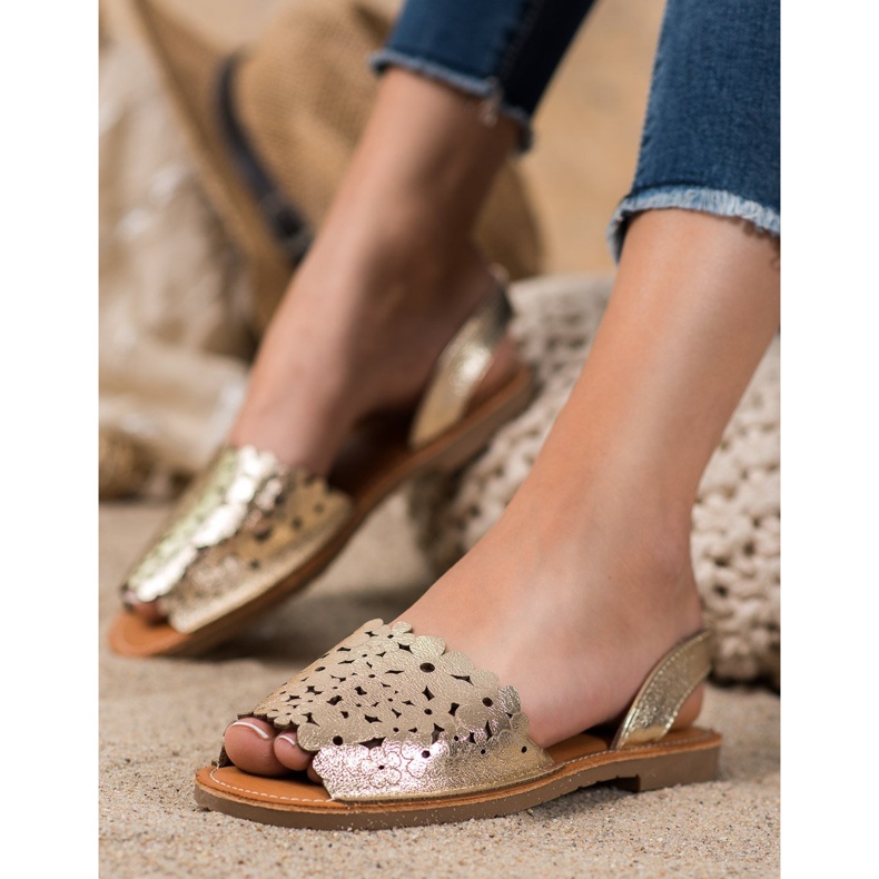 Evento Slip-on gyldne sandaler gylden 1