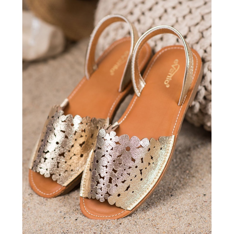 Evento Slip-on gyldne sandaler gylden 2