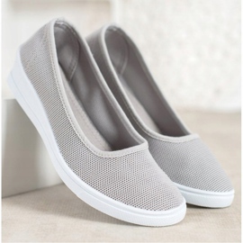 SHELOVET Grå Casual Ballerinas 1