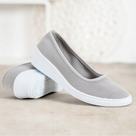 SHELOVET Grå Casual Ballerinas 2