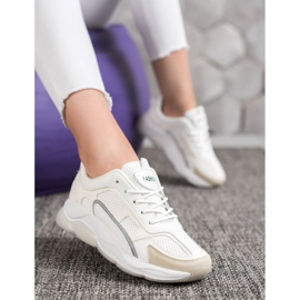 Via Giulia  Sneakers med glitter mode hvid 1