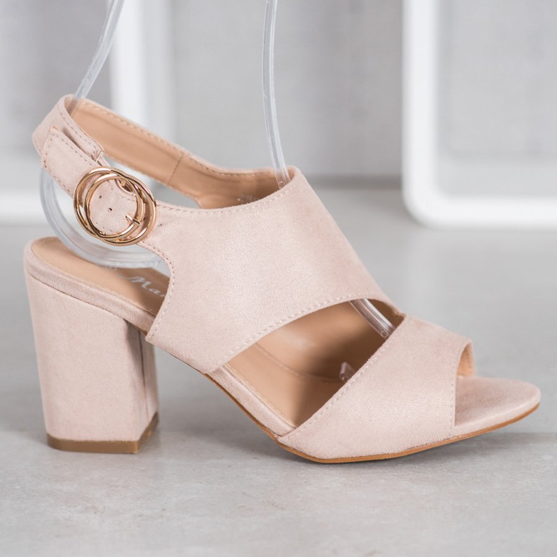 Mannika Beige højhælede sandaler 2