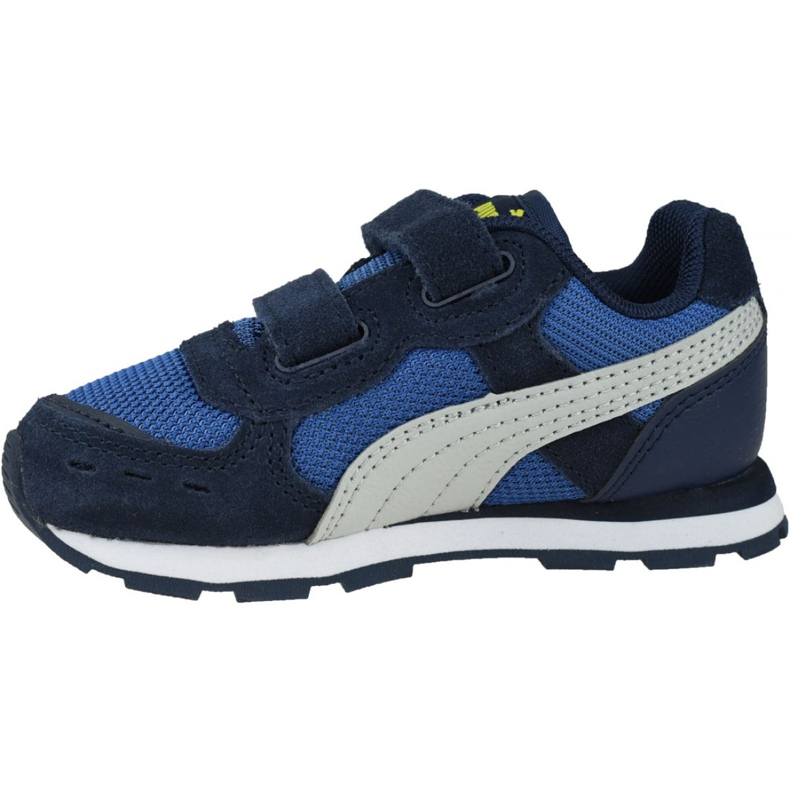 Puma Vista V Infants Jr 369541-09 hvid marineblå blå 1