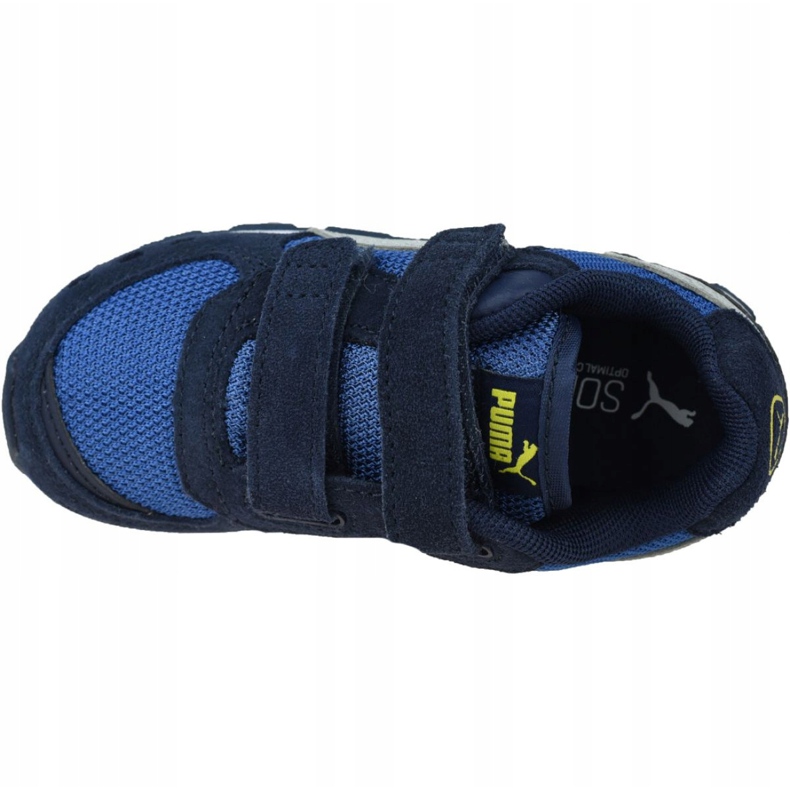 Puma Vista V Infants Jr 369541-09 hvid marineblå blå 2