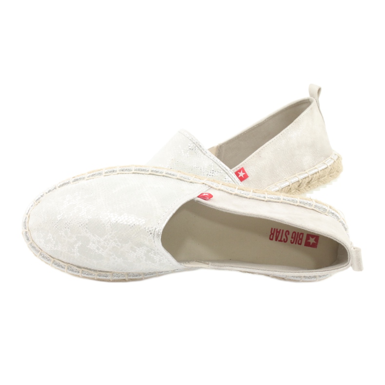 Big star espadrilles 274A514 sølv grå 6