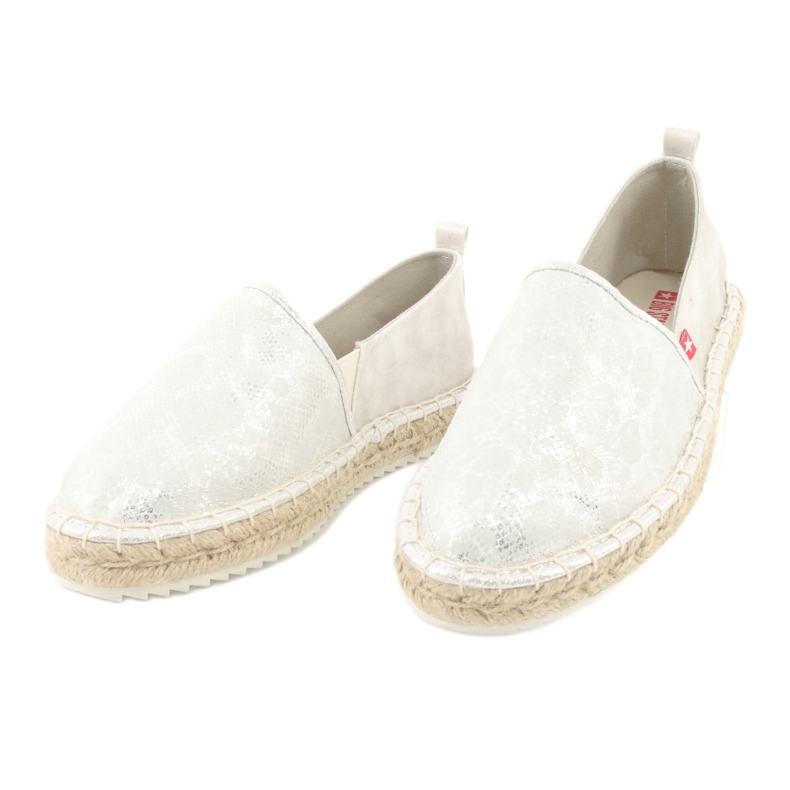 Big star espadrilles 274A514 sølv grå 4