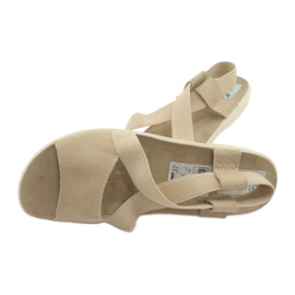 Behagelige damesandaler Adanex 17495 beige 4