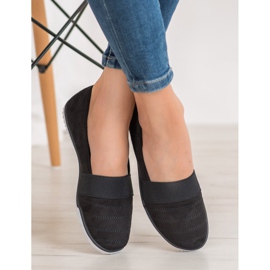 Bona Suede Slip On Sko sort 1