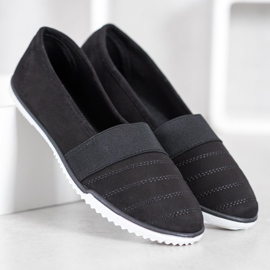 Bona Suede Slip On Sko sort 2